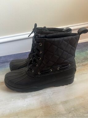 Women’s Sperry Black Duck Boots